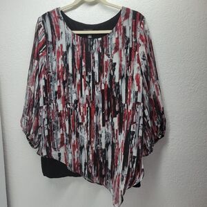 AGB black red grey top